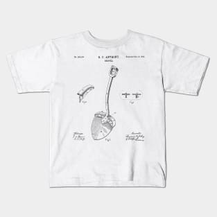 Original Shovel 1885 Patent Vintage Retro Graphic Tee Kids T-Shirt